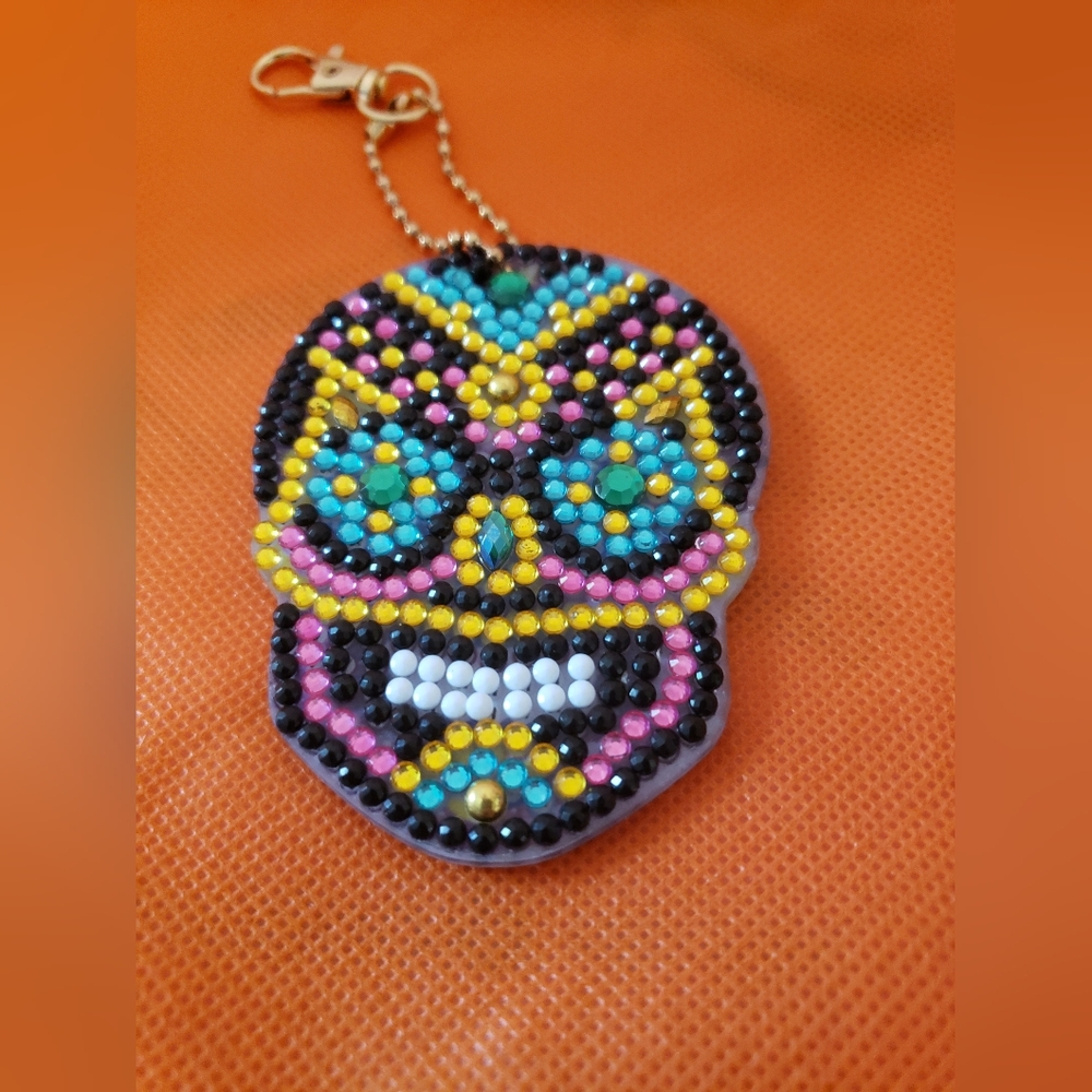 Colorful Day Of The Dead Keychain